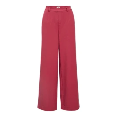 Abbildung von Object Objlisa WIDE Stoffhose, Damen, Größe: 34, Karanda red