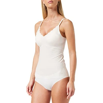 Abbildung von sloggi Damen ZERO Feel Wavy Bra Shirt BH Shirt, Angora, XS