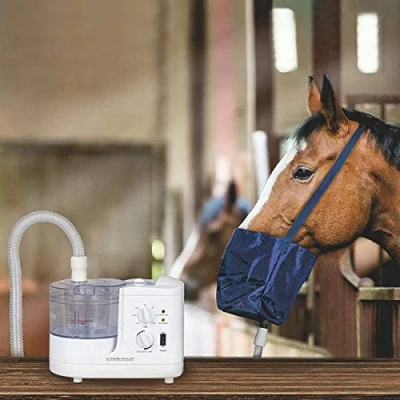 Abbildung von DocMed Inhalationsgerät Pferdeinhalationsgerät mit Ultraschalltechnologie, Komplettset, für das Tierwohl 7 tlg., Pferdeinhalator Atemwegstherapie, Effektive Inhalation bei Pferden, Langer Verneblerschlauch, Stressfrei