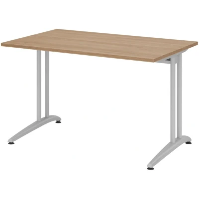 Abbildung von HAMMERBACHER Schreibtisch VBS12/N/S nussbaum