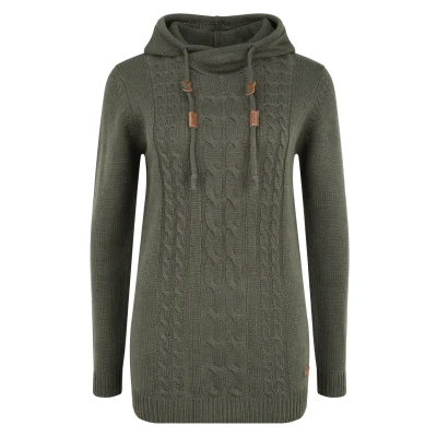 Abbildung von Oxmo Oxcable Kapuzenpullover, Damen, Größe: Large, Dark grey