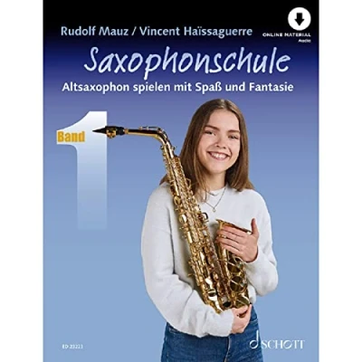 Abbildung von Saxophonschule: Altsaxophon spielen mit Spaß und Fantasie. Band 1. Alt Saxophon. Lehrbuch.