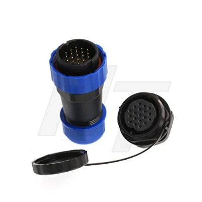 Abbildung von HangTon HE29 Rundsteckdosenstecker, männlich und weiblich, wasserdicht IP68