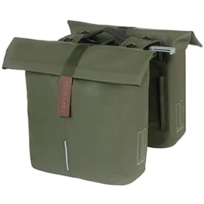 Abbildung von Doppelpacktasche Basil City MIK 28 32 Liter 12 X 30 33 Cm Moss Green