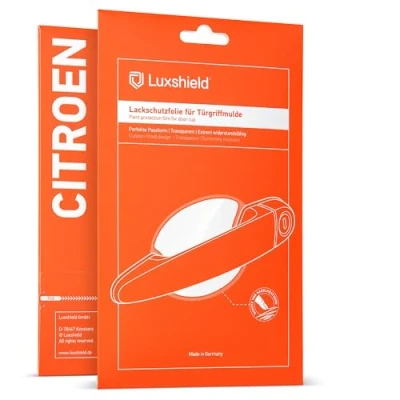 Abbildung von Luxshield Auto Türgriff Schutzfolie Griffmulde für Citroën C4 Grand SpaceTourer I 2018 2024 Kratzschutz, Lackschutzfolie Transparent glänzend
