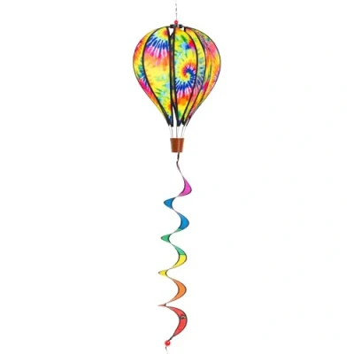 Abbildung von HQ Windspiel Heißluftballon Hot Air Balloon Twist Tie Dye Windsack, ohne Montage, leicht drehend, schönes