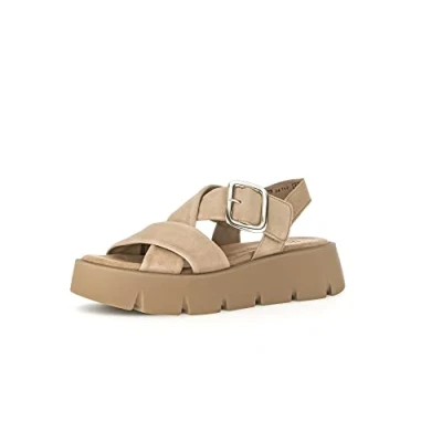 Abbildung von Gabor Plateausandalette, Damen, Größe: 38, Caramel uni Schuhe
