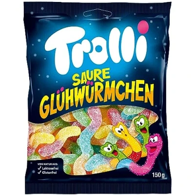 Abbildung von 2 er Pack Trolli Saure Glühwürmchen x 200g