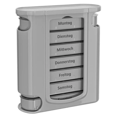 Abbildung von Wellgro Pillendose Tablettenbox für 7 Tage Mit 4 Fächern pro Tag