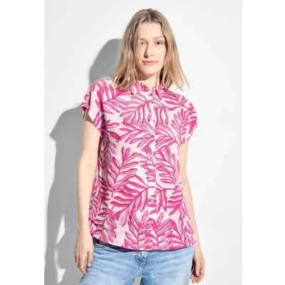 Abbildung von Cecil MIT Print Hemdbluse, Damen, Größe: Medium, Pink