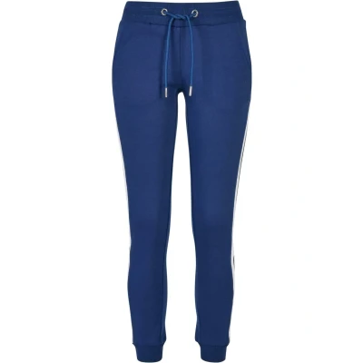 Abbildung von Urban Classics College Contrast Jogginghose, Damen, Größe: 4XL, Spaceblue white black