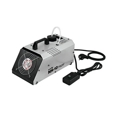 Abbildung von Eurolite NH 10 Dunstnebelmaschine Kompakte Maschine mit 400 W, Fernbedienung &amp; einstellbarem Ausstoß Volumen Dunstnebelgerät für Party Räume Betrieb herkömmlichen Nebelfluid auf Wasserbasis