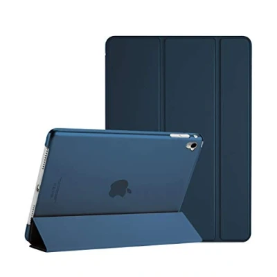 Abbildung von ProCase iPad Pro 9.7 Zoll Ultra Dünn Smart Hülle, Leichte Stand Schutzhülle Shell mit Translucent Frosted Rückhülle für Apple (A1673 A1674 A1675) Navy