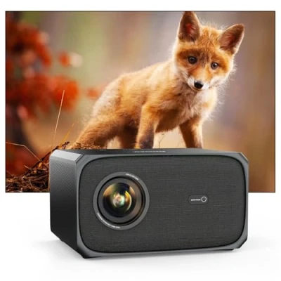 Abbildung von Beamer【Official Netflix &amp; Dolby Audio】 Jimveo Beamer 4K Unterstützt 26000LM 800ANSI Autofokus/Trapezkorrektur HD 1080P Hindernisvermeidung Projektor mit WiFi6 Bluetooth Heimkino für HDMI/USB