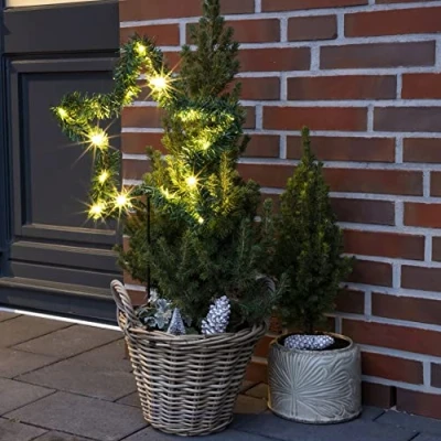 Abbildung von Benelando LED Weihnachtsstern außen beleuchtet Stern Weihnachten Metall Adventsstern Deko