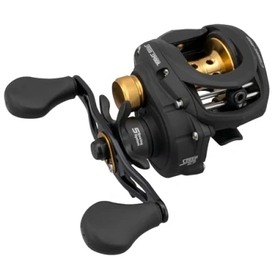 Abbildung von Lew&#039;s Classic Pro Speed Spool SLP Baitcast Angelrolle, 7,5:1 Übersetzung, Graphitrahmen, Premium 5 Edelstahl Kugellager