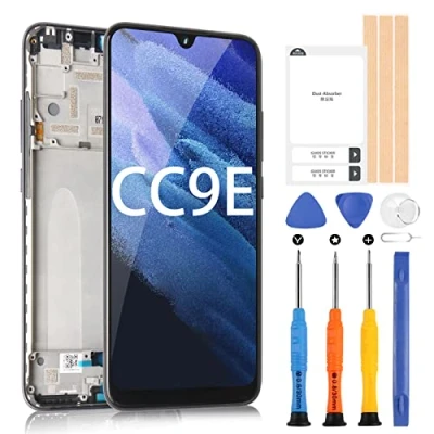 Abbildung von Bildschirm für Xiaomi Mi CC9e / A3 LCD 6.09&quot; Display Touch Digitizer M1906F9SH M1906F9SI MIA3 Glas Montage mit Werkzeugen schwarz Rahmen