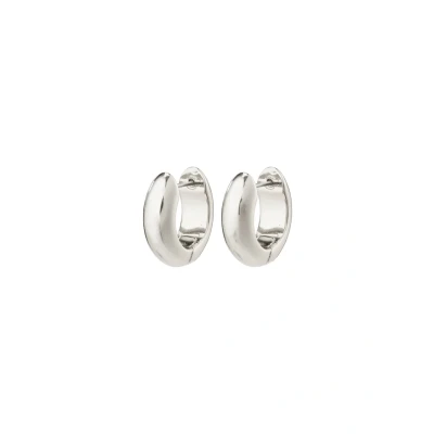 Abbildung von Pilgrim MINE Recycled HOOP Ohrringe, Damen, Größe: One Size, Silver plated