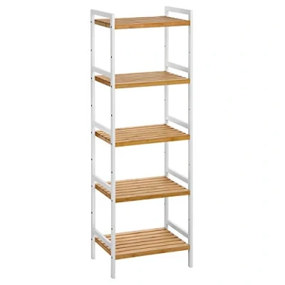 Abbildung von SONGMICS Badregal Bücherregal, mit 5 Ablagen, Badregal, 31,5 x 45 142 cm