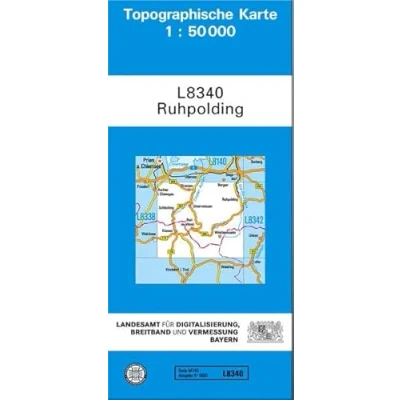 Abbildung von TK50 L8340 Ruhpolding: Topographische Karte 1:50000 (TK50 Bayern)