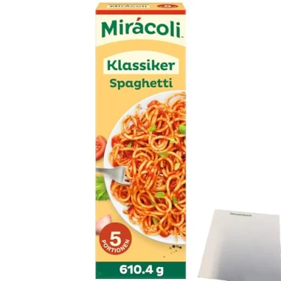 Abbildung von usy Bundle für Miracoli Spaghetti mit Tomatensauce Klassiker 5 Port. Packung (610,4g) + Block