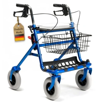 Abbildung von FabaCare Rollator 286i Standardrollator, Gehwagen faltbar, blau