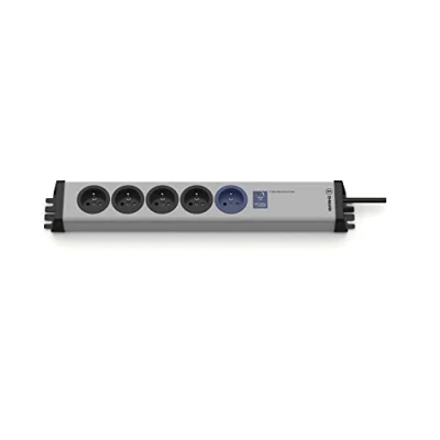 Abbildung von Ehmann 0214x00058341 IT Master/Slave Pro Steckdosenleiste, 5 Wege Kabel, 1,5 m, 0214x02058341