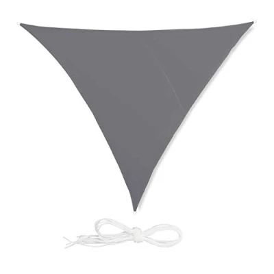 Abbildung von relaxdays Sonnensegel Dreieck grau, 4 x m