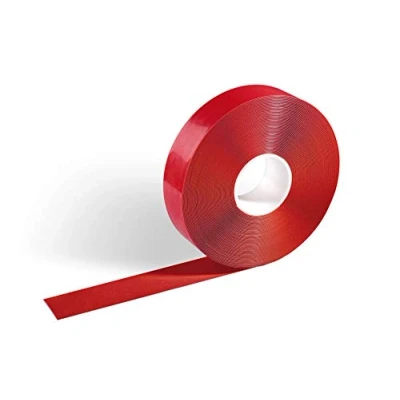 Abbildung von Durable Bodenmarkierungsband Duraline Strong, abriebfest und rutschhemmend, 50 mm x 1,2 30 m (B H L), RAL 3001 Signalrot, 172503