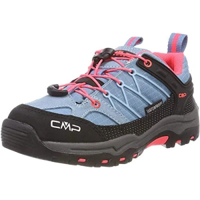 Abbildung von CMP KIDS Rigel LOW WP Unisex Hikingschuh für Kinder, Größe: 35, Clorophilla/red fluo Leder und textil