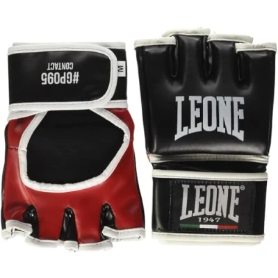 Abbildung von LEONE 1947, Kontakt MMA Handschuhe, Unisex Erwachsene, Schwarz, L, GP095