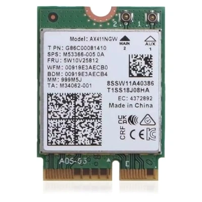 Abbildung von HighZer0 Electronics AX411 WiFi 6E Card Tri Band Wi Fi Up to 3.0 Gbps CNVio2 M.2 for PC Supports Bluetooth 5.3 Requires Intel 12th+ Gen CPU Windows 10/11, Linux AX411NGW (AX411)