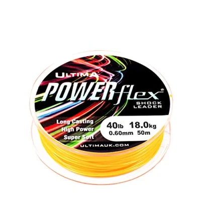 Abbildung von Ultima Powerflex Hohe Festigkeit Schlagschnur 50m Spule, Feuerorange, 0.80mm 80.0lb/36.0kg