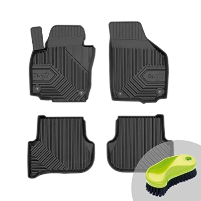 Abbildung von FROGUM No.77 Gummimatten Ganzjahresset von Auto Fußmatten Autofussmatten für Skoda Yeti 2009 2017 Langlebiges TPE Material