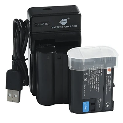 Abbildung von DSTE EN EL15 Li Ionen Batterie (2 Pack) und Micro USB Ladegerät Kompatibel für Nikon D500 D600