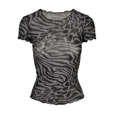 Abbildung von Urban Classics TEE Tshirt print, Damen, Größe: 5XL, Asphalt black
