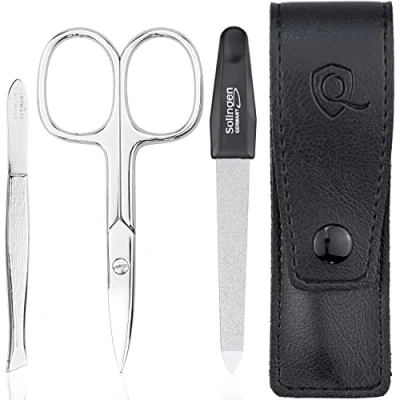 Abbildung von marQus Maniküre Set 3 teilig Reiseset mit Feile aus Solingen Nagelpflegeset Nagelscheren und Nagelset