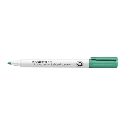 Abbildung von STAEDTLER 341 5 Lumoclor Whiteboardmarker compact Rundspitze, circa 1 2 mm, 10 Stück im Kartonetui, grün