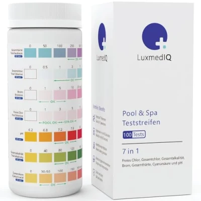 Abbildung von 7 in 1 Pool &amp; Spa Teststreifen Wasser Test (100 Stk.)