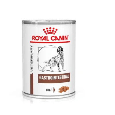 Abbildung von ROYAL CANIN Veterinary Gastrointestinal Mousse 12 x 400 g Diät Alleinfuttermittel für ausgewachsene Hunde Zur Unterstützung bei akuten Resorptionsstörungen des Darms