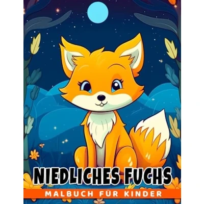 Abbildung von Niedliches Fuchs Malbuch für Kinder: Kinder mit niedlichen Fuchsmotiven