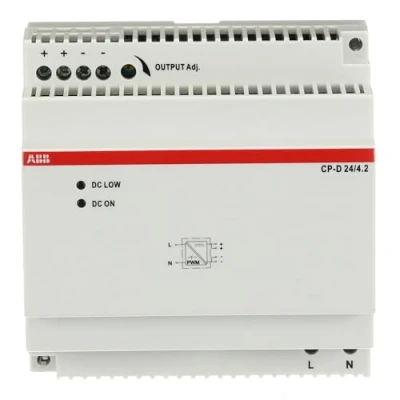 Abbildung von ABB CP D Getaktet DIN Schienen Netzteil, 100 → 240V ac, 24V dc / 4.2A