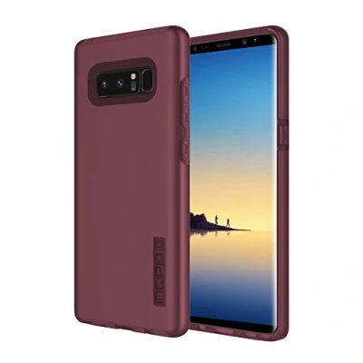 Abbildung von Incipio DualPro Case für Samsung Galaxy Note 8 von zertifizierte Schutzhülle (merlot/rot) [Extrem robust Stoßabsorbierend Soft Touch Beschichtung Hybrid] SA 895 MLT