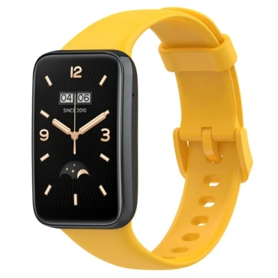 Abbildung von Silikon Sportband Gelb Xiaomi Smart band 7 Pro