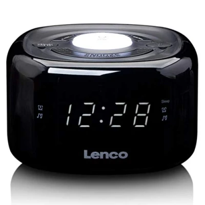 Abbildung von Lenco Cr12 bk weckerradio mit dimmfunktion und nachtlicht LCR12BK