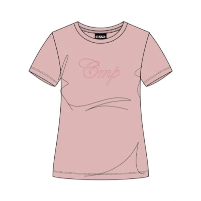 Abbildung von CMP Stretch T Shirt aus Jersey für Damen, Rosa, 34