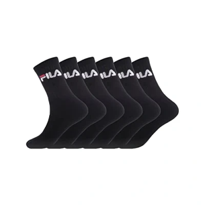 Abbildung von FILA Herren Fi/Am/Lowx6 Sportsocken, Schwarz (Noir N1 Nr), 43 46 EU