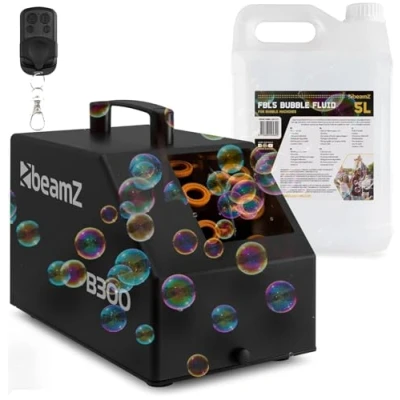 Abbildung von BeamZ B300 bubble machine set with 5 litres of liquid and remote