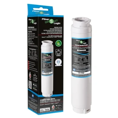 Abbildung von FilterLogic FFL 110B 1x Wasserfilter kompatibel mit SIEMENS BOSCH NEFF UltraClarity 11034151 KSZ50UC0 11028820 11028825 00740560 Kühlschrank side by Water Filter Ultra Clarity Filterpatrone