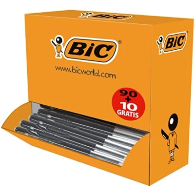Abbildung von BIC 942917 Deutschland Kugelschreiber M10, 0.4 mm, Value Pack 100 Stück, schwarz